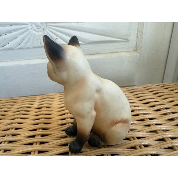 Vintage MCM Lefton Siamese Cat Kitty Figurine - Picture 5 of 9